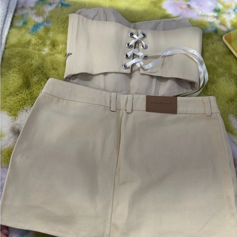 Lirika Matoshi Beige Apartment Skirt and Top Set - Picture 7 of 12